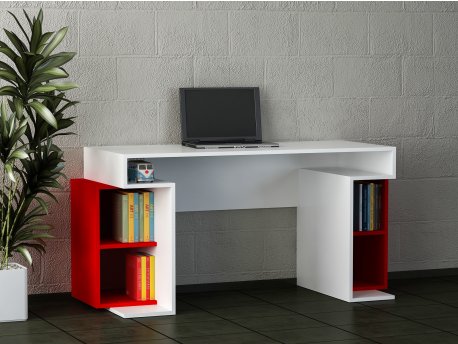 HANAH HOME Radni sto Monument White Red