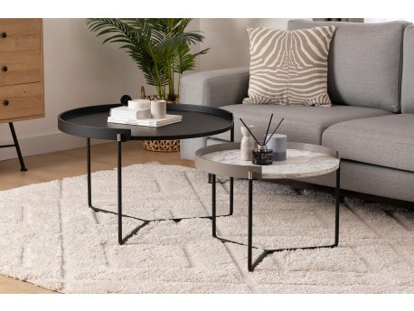HANAH HOME Set stolova Mandy Athracite