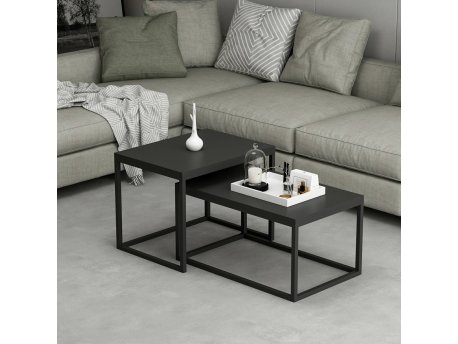 HANAH HOME Set stolova Leka Black