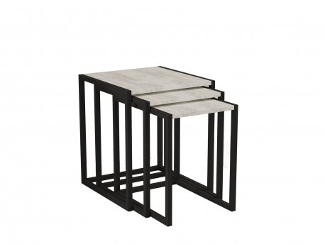 HANAH HOME Set stolova Tali Black Cyrstal