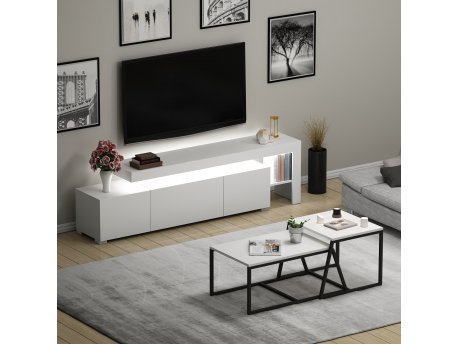 HANAH HOME Set za dnevnu sobu Beliz White