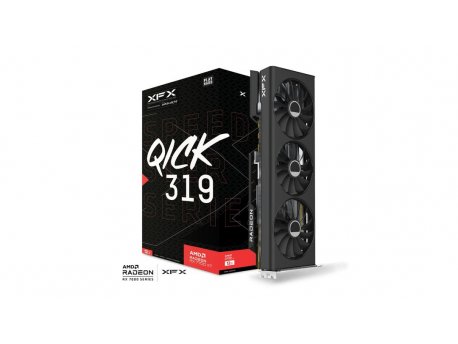 XFX AMD Radeon RX-7700XT 12GB QICK319 192 bit RX-77TQICKB9