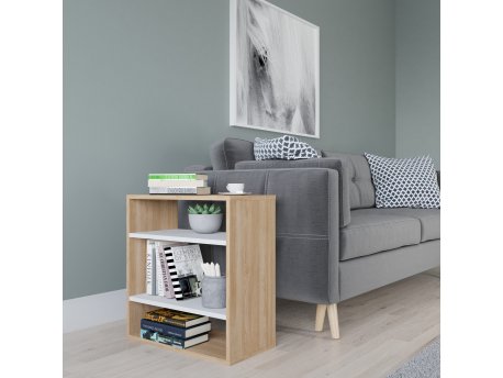 HANAH HOME Pomoćni stočić Harpet Oak White
