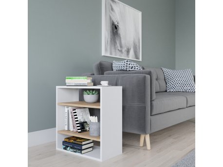 HANAH HOME Pomoćni stočić Harpet White Oak