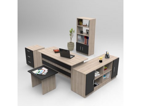 HANAH HOME Set kancelarijskog nameštaja VO15 OB