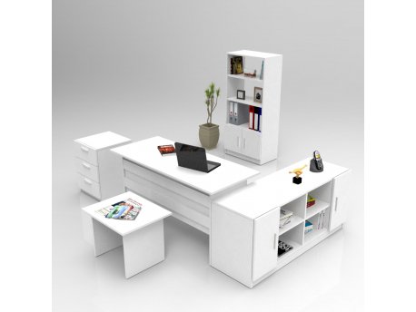 HANAH HOME Set kancelarijskog nameštaja VO15 W