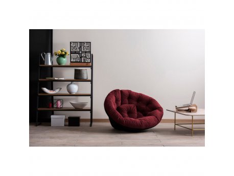 HANAH HOME Lazy bag Kiku Large Claret Red