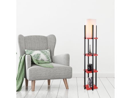 OPVIQ Podna lampa 7117 Black Red