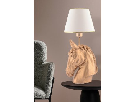 OPVIQ Stona lampa Horse White Gold