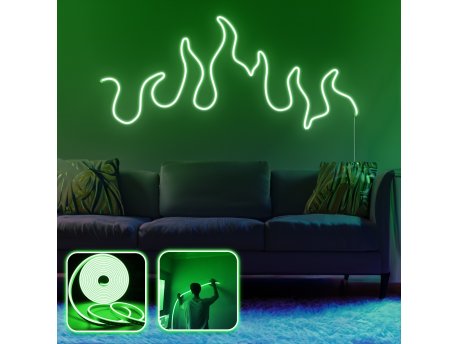 OPVIQ Zidna LED dekoracija Flames XL Green