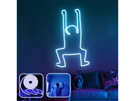 OPVIQ Zidna LED dekoracija Happiness XL Blue