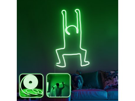 OPVIQ Zidna LED dekoracija Happiness XL Green