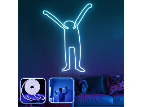 OPVIQ Zidna LED dekoracija Partying XL Blue