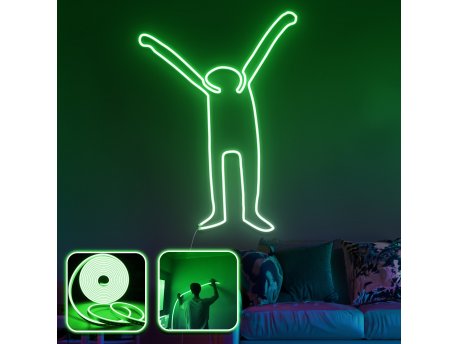 OPVIQ Zidna LED dekoracija Partying XL Green