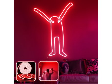 OPVIQ Zidna LED dekoracija Partying XL Red
