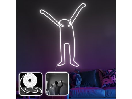 OPVIQ Zidna LED dekoracija Partying XL White
