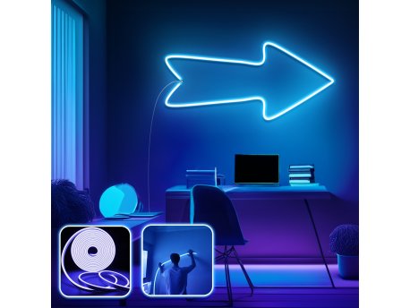 OPVIQ Zidna LED dekoracija Arrow Large Blue