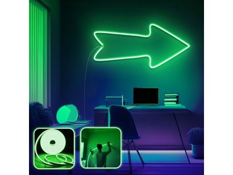 OPVIQ Zidna LED dekoracija Arrow Large Green