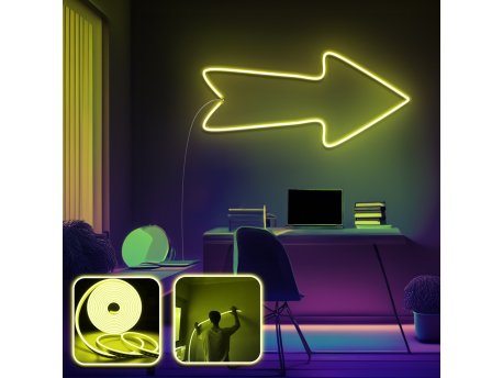 OPVIQ Zidna LED dekoracija Arrow Large Yellow