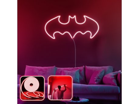 OPVIQ Zidna LED dekoracija Batman Night Large Red
