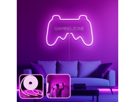 OPVIQ Zidna LED dekoracija Gamer Room Large Pink