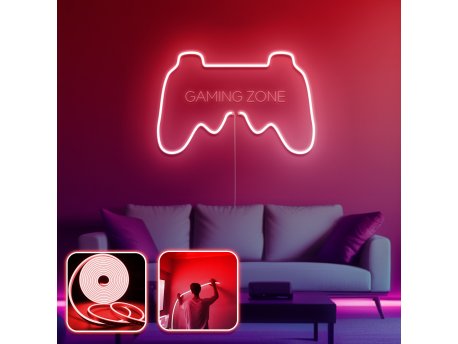 OPVIQ Zidna LED dekoracija Gamer Room Large Red