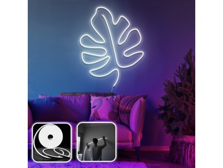 OPVIQ Zidna LED dekoracija Leaf Large White