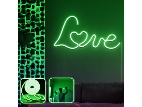OPVIQ Zidna LED dekoracija Love in Love Large Green