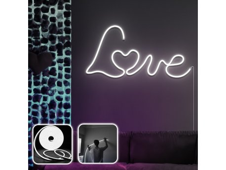 OPVIQ Zidna LED dekoracija Love in Love Large White