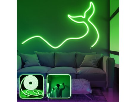 OPVIQ Zidna LED dekoracija Wave and Tail Large Green