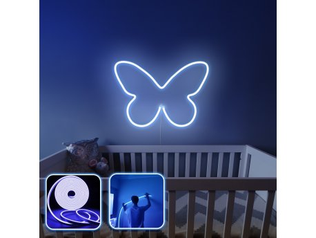 OPVIQ Zidna LED dekoracija Butterfly Medium Blue