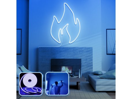 OPVIQ Zidna LED dekoracija Fire Medium Blue