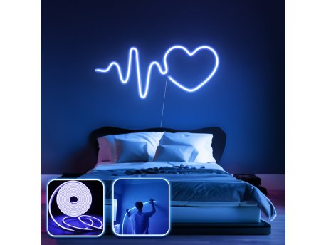 OPVIQ Zidna LED dekoracija Heart Medium Blue