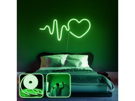 OPVIQ Zidna LED dekoracija Heart Medium Green