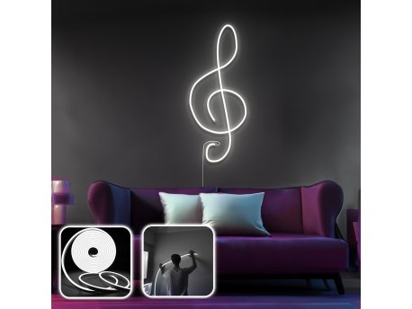 OPVIQ Zidna LED dekoracija Music Medium White