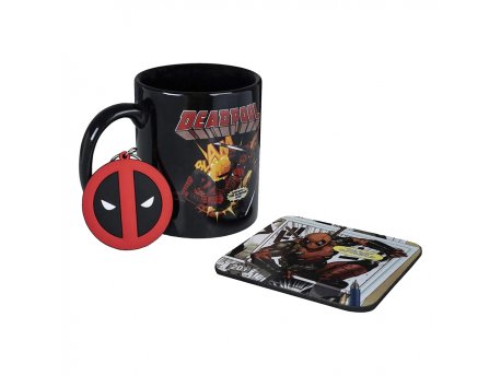 Pyramid International Deadpool - Mug, Coaster & Keychain Set