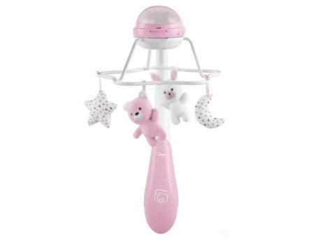 CHICCO Muzička vrteška sa dugom, roze