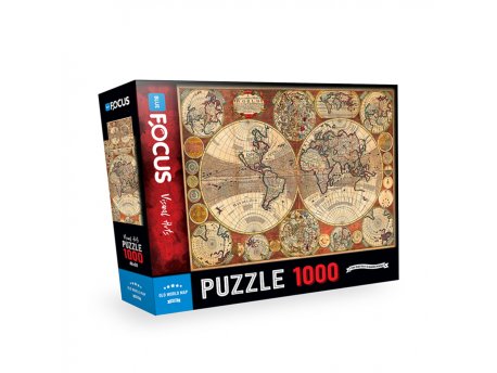Blue Focus Puzzle 1000 delova Stara mapa sveta