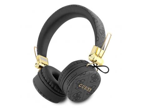 Guess Bluetooth slusalice 4G PU Leather Metal Logo crne (GUBH704GEMK)