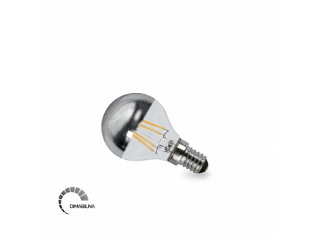 BBLINK LED Filament sijalica G45 4W E14 2700K Top Silver