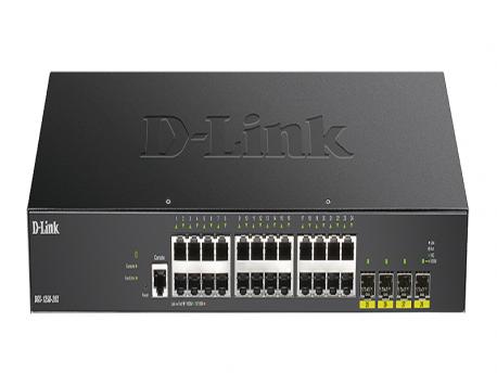 D LINK 48G PoE 370W DGS-1250-52XMP/E Switch + SFP1Gb MM