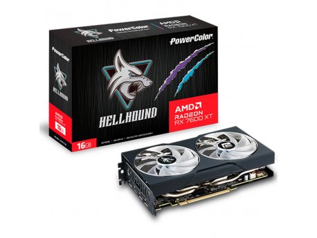 POWER COLOR Hellhound RX7600XT 16G-L/OC AMD 16GB GDDR6 128bit