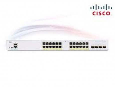 CISCO CBS250 Smart 24-port GE, Full PoE, 4x1G SFP