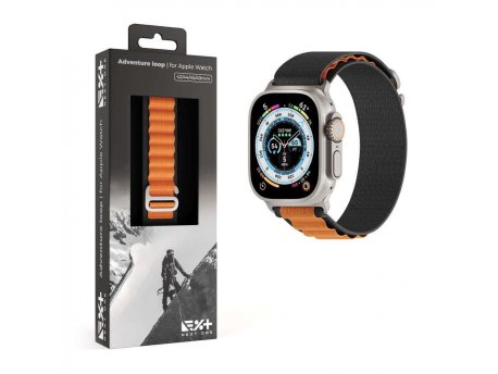 NEXT ONE Adventure Loop for Apple Watch 45/49mm - Black/Orange