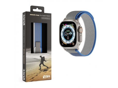 NEXT ONE Athletic Loop for Apple Watch 45/49mm - Silver (AW-4549-ATL-SLB)