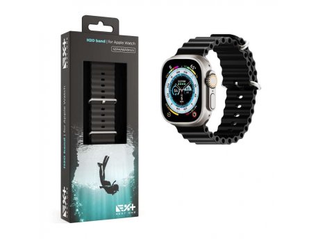 NEXT ONE H2O Band for Apple Watch 45/49mm - Black (AW-4549-H2O-BLK)