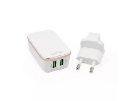 LDNIO A2204 2xUSB kućni punjač sa Tip C kablom