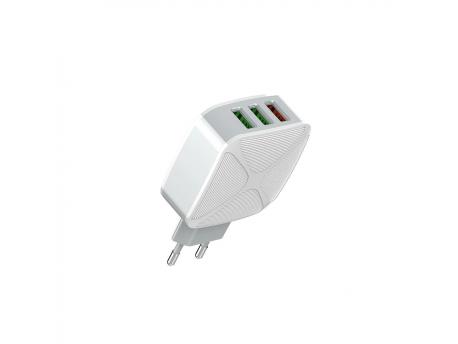 LDNIO A3310Q 3xUSB QC3.0 kućni punjač sa iPhone lightning kablom