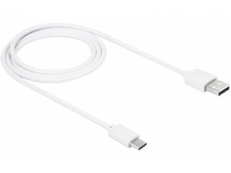 GEMBIRD CCP-USB2-AMCM-1M** Gembird USB 2.0 AM to Type-C cable (AM/CM), QC3.0, 1m WHITE (87)