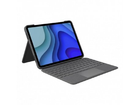 LOGITECH Folio Touch Backlit keyboard case with trackpad for iPad Air(R) (4th & 5th generation) - Oxford Grey - US